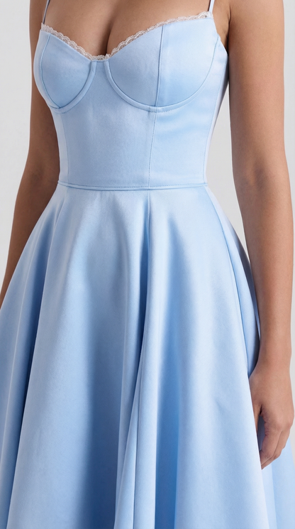 Vestido Midi Estructurado de Estilo Clásico