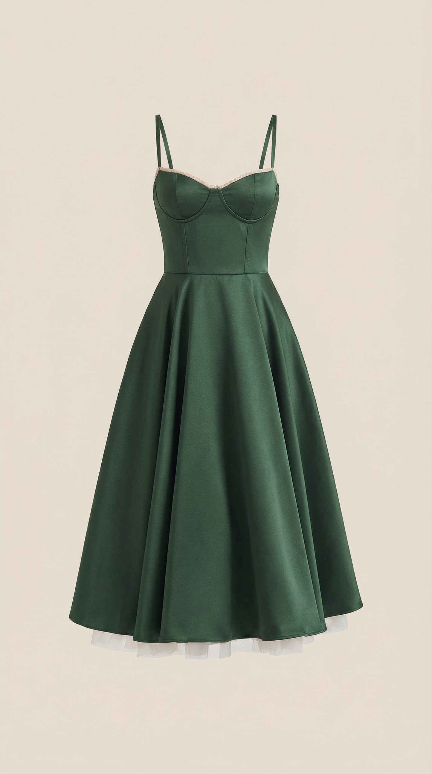 Vestido Midi Estructurado de Estilo Clásico