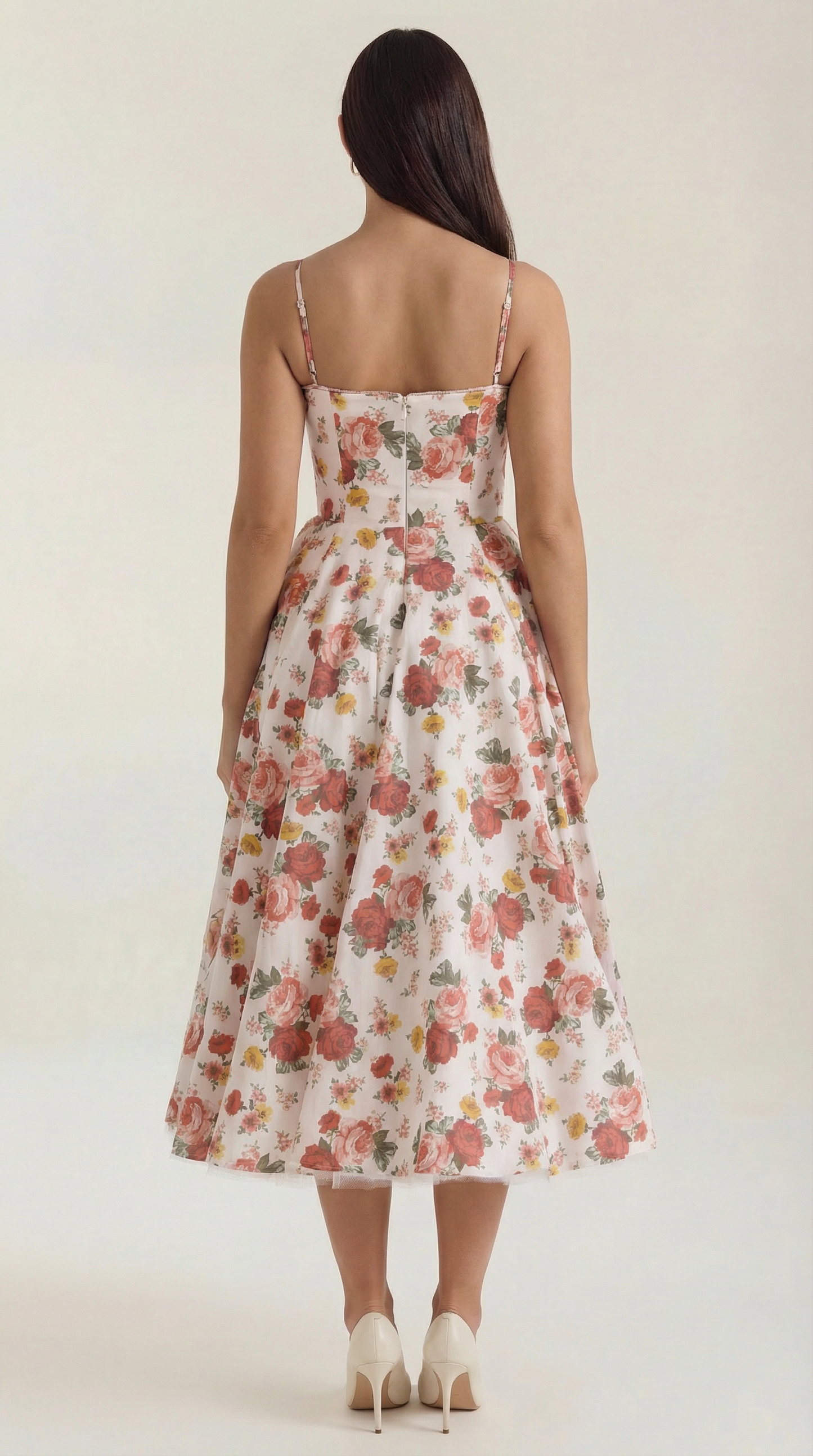 Vestido Midi Estructurado de Estilo Clásico