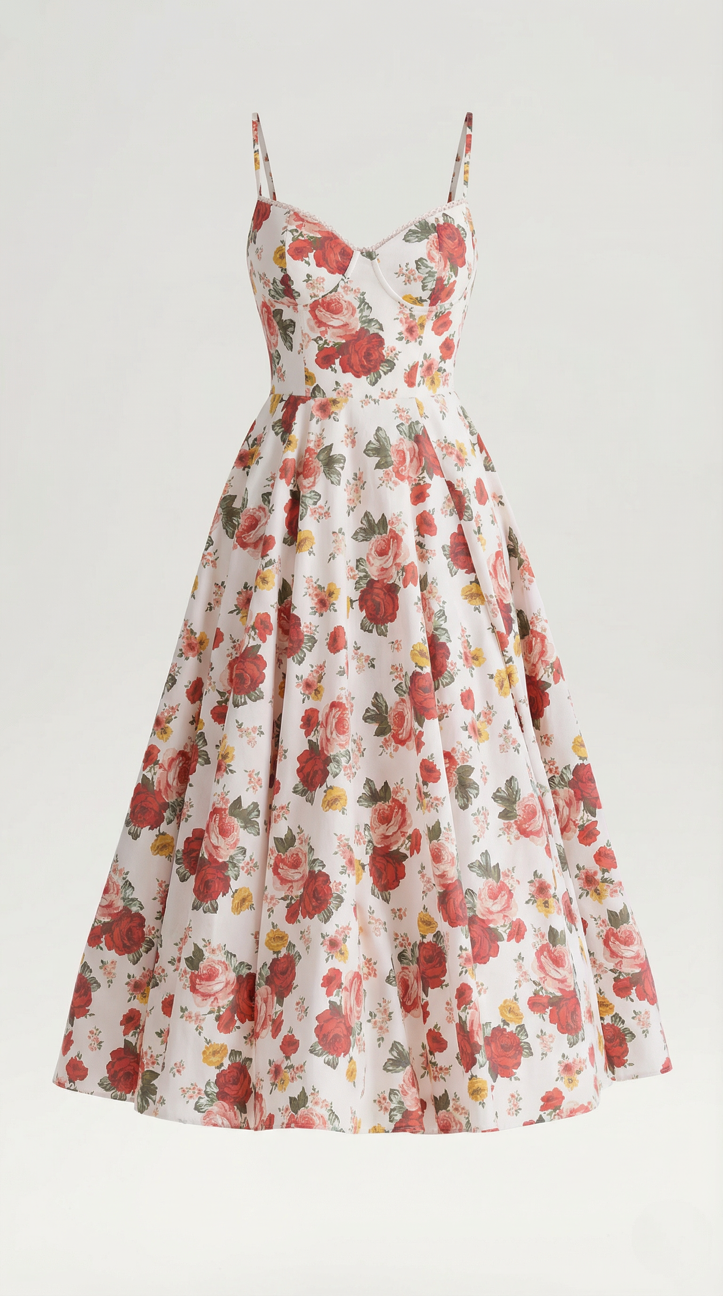 Vestido Midi Estructurado de Estilo Clásico