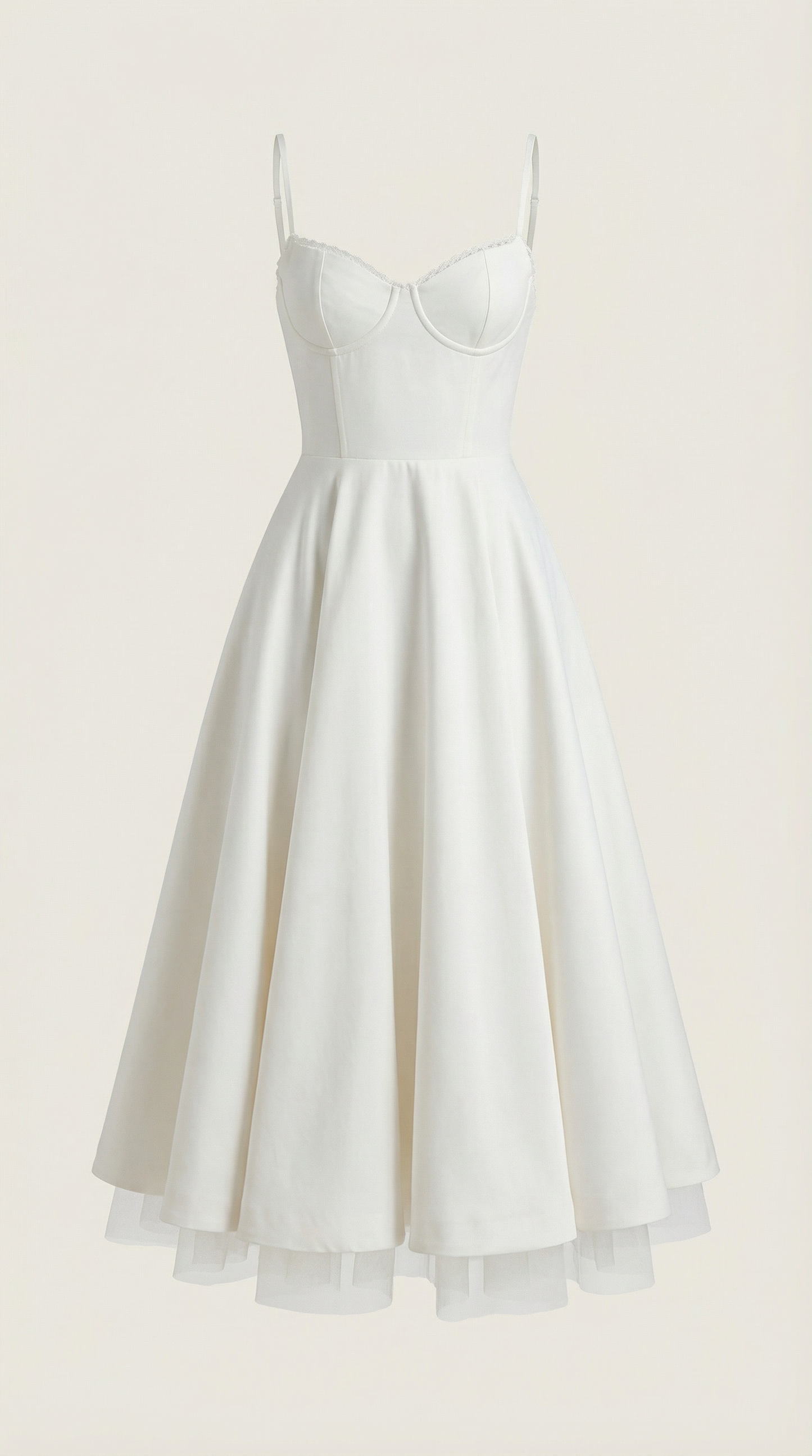 Vestido Midi Estructurado de Estilo Clásico