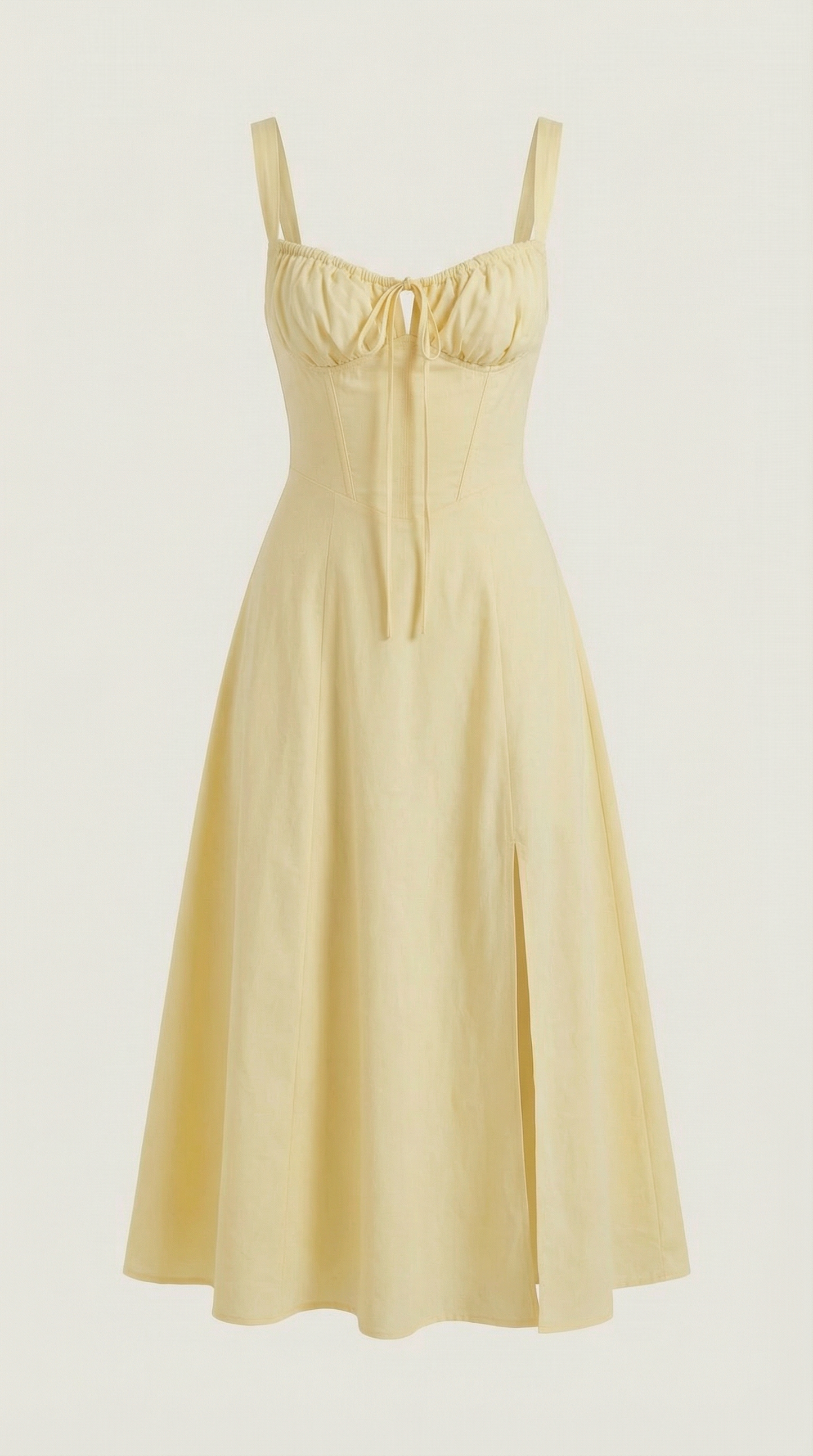 Vestido Midi de Corte Corset