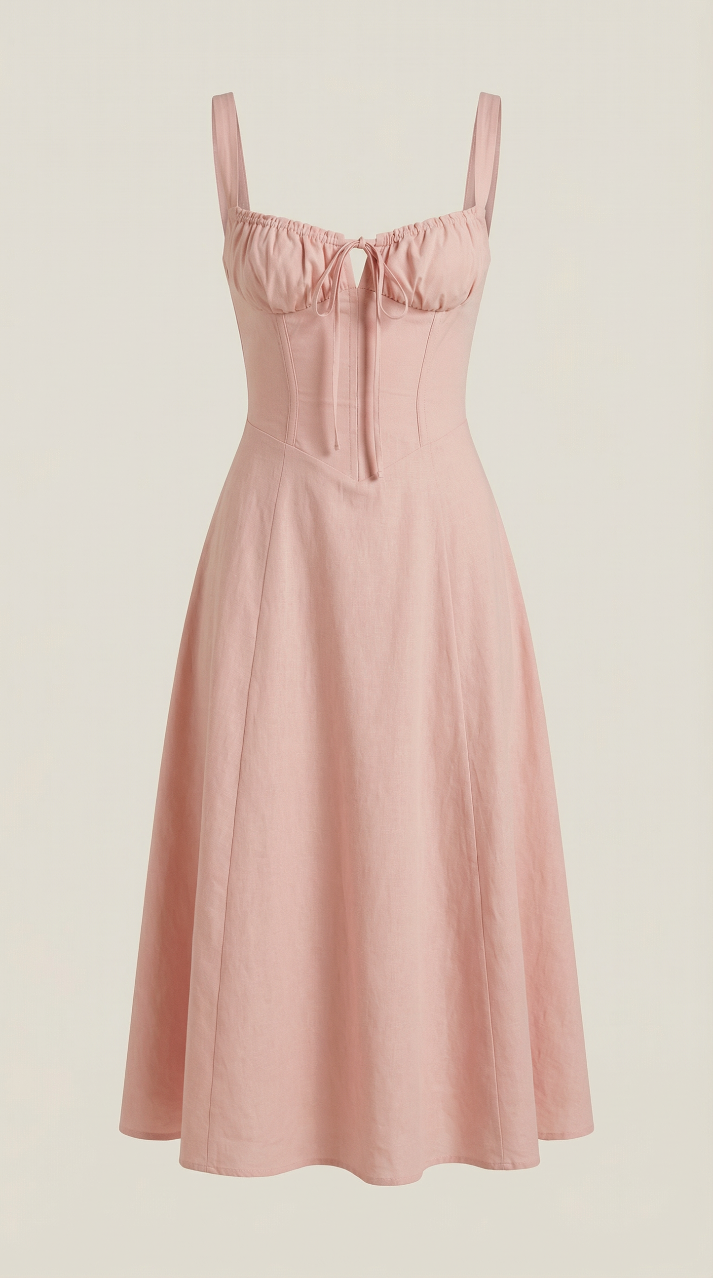 Vestido Midi de Corte Corset