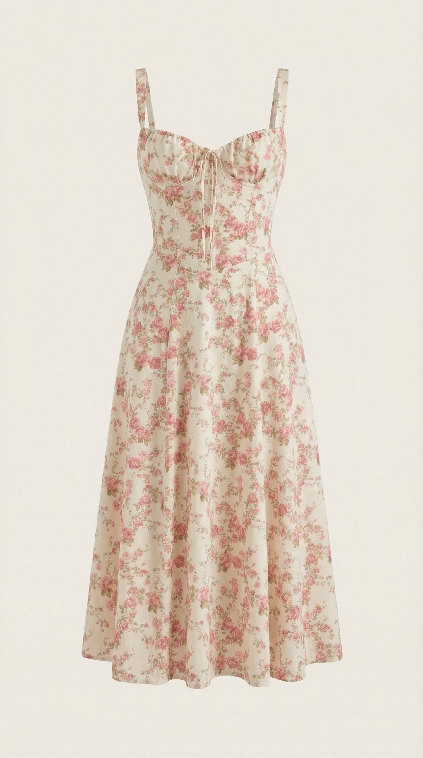 Vestido Elegante con Estampado Floral