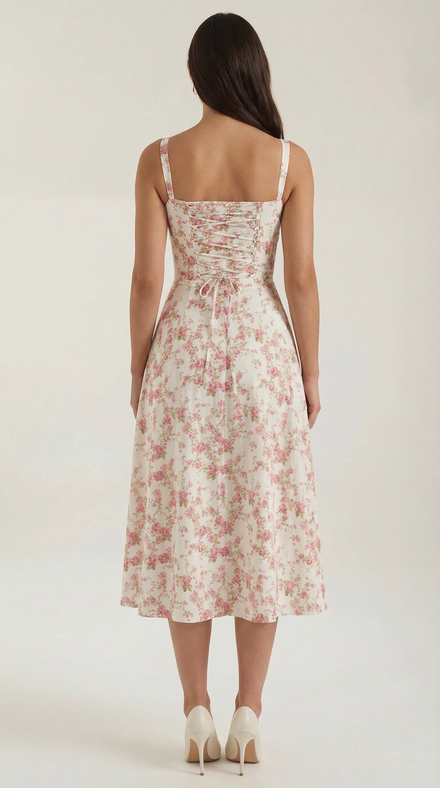 Vestido Elegante con Estampado Floral