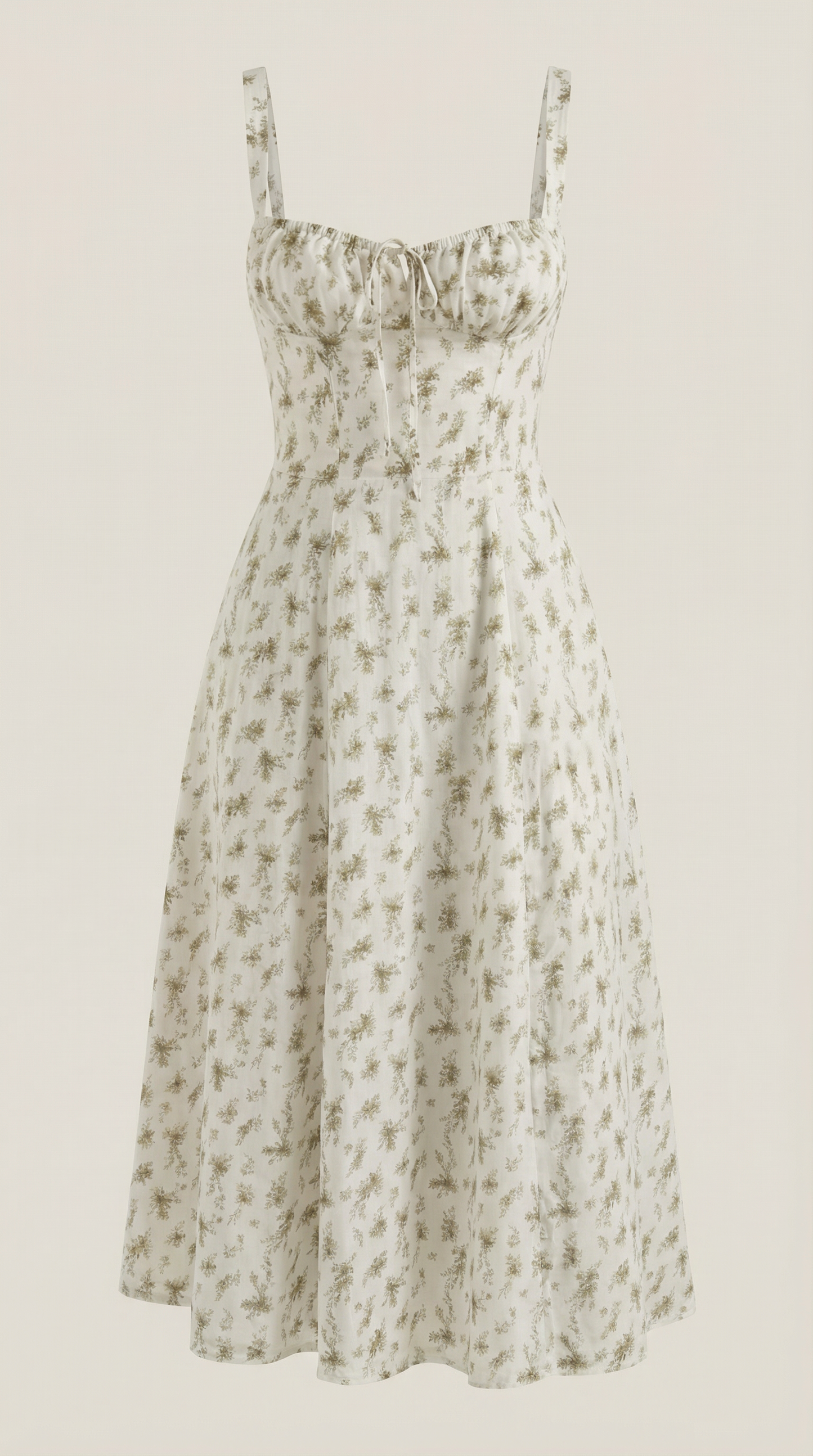 Vestido Elegante con Estampado Floral