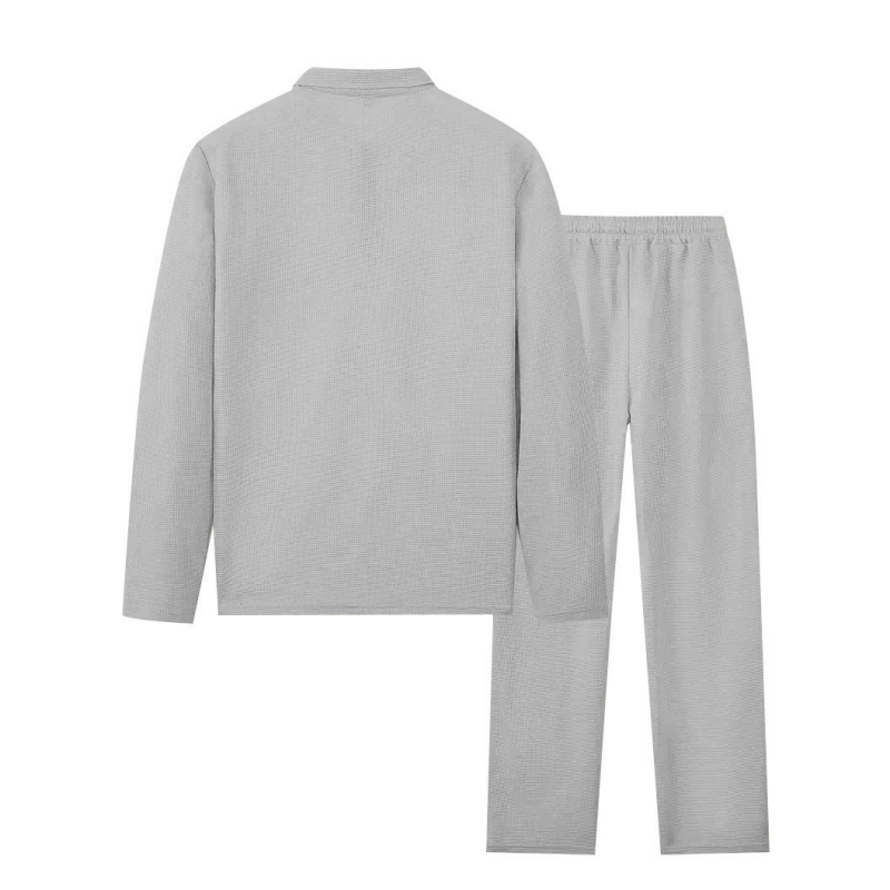 Conjunto de 2 piezas:  sudadera con tejido suave y pantalón de corte recto