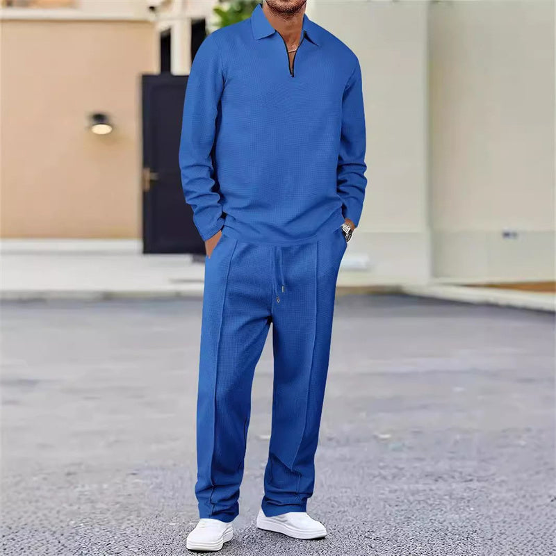 Conjunto de 2 piezas:  sudadera con tejido suave y pantalón de corte recto