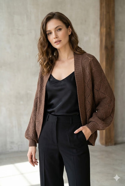 CHALECO TIPO CHAL DE PUNTO