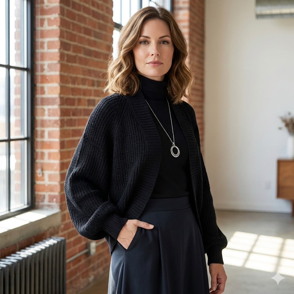 CHALECO TIPO CHAL DE PUNTO